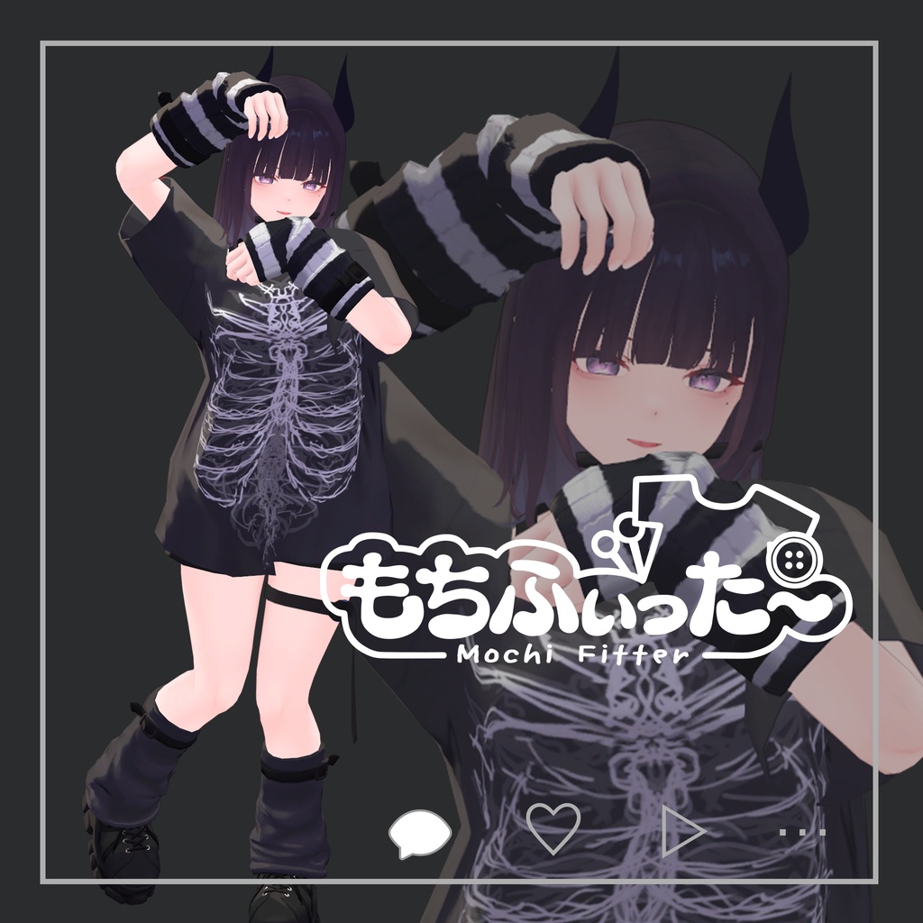 「くろなつ」オリジナル3Dアバター