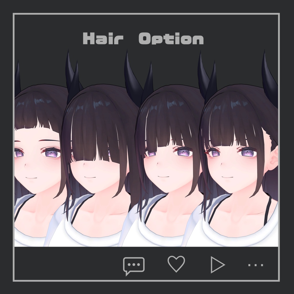 「くろなつ」オリジナル3Dアバター