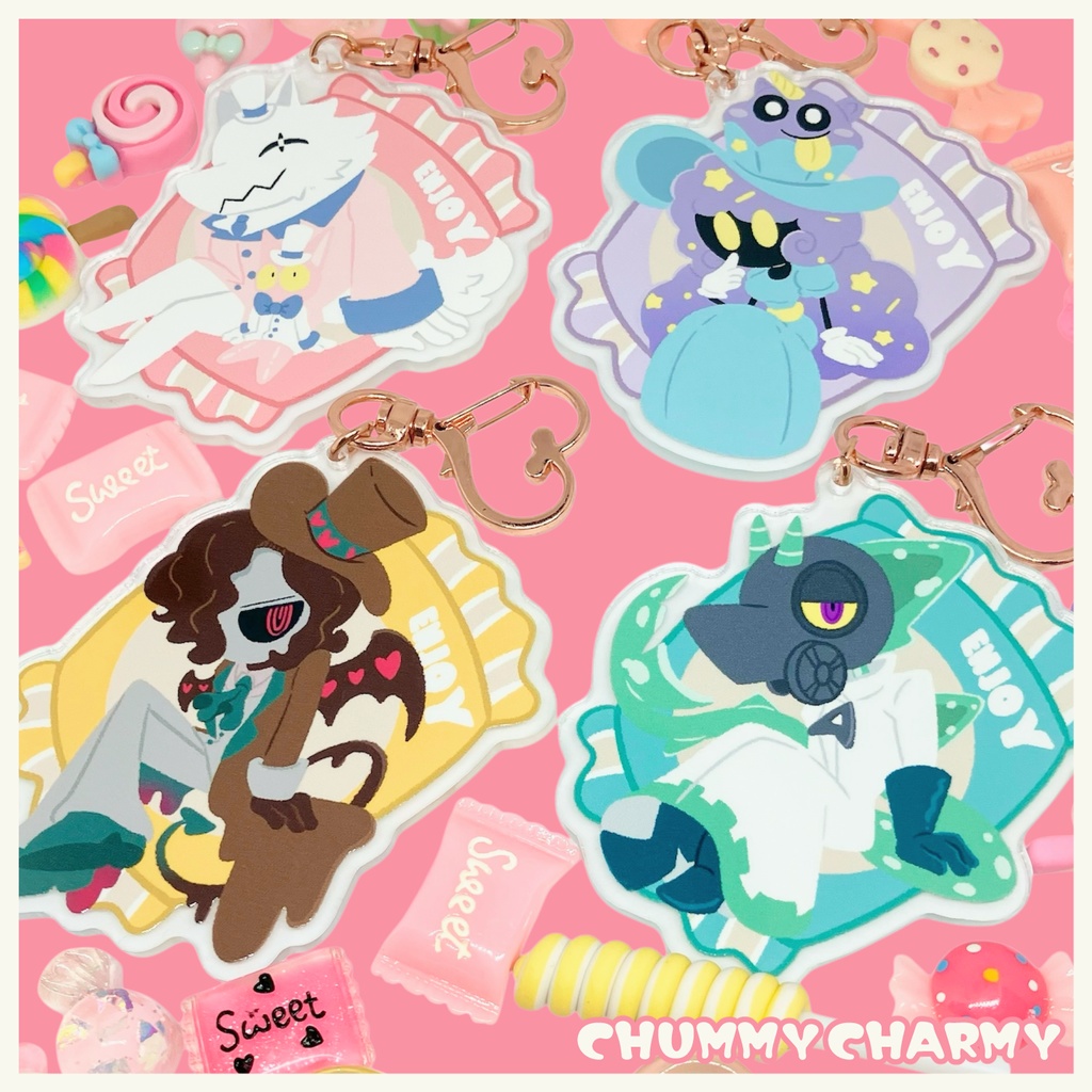 CHUMMY CHARMY アクリルキーホルダー