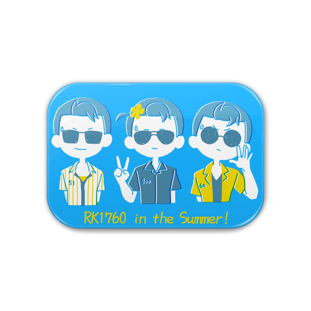 RK1760缶バッジ ~夏の装い