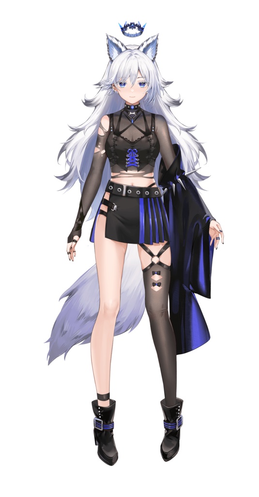 live2d汎用ボディ【白狼ちゃん】