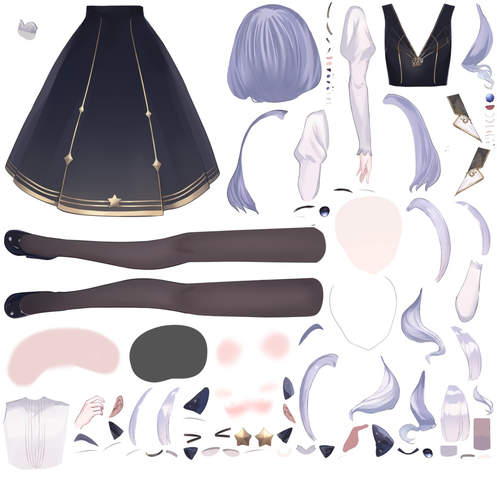 【著作権譲渡】Live2Dモデル【女子生徒】