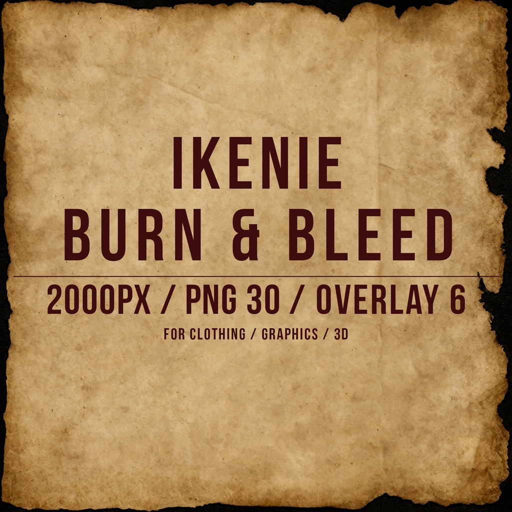 IKENIE PAPER TEXTURE PACK – BURN & BLEED