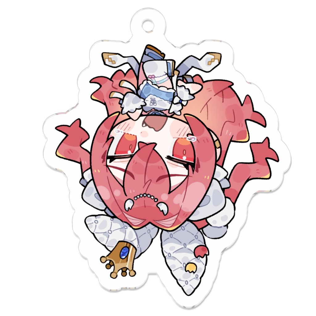 【新衣装!みつい🍊さん描き下ろしちびキャラ】 アクリルキーホルダー(邪知暴虐Ver.)