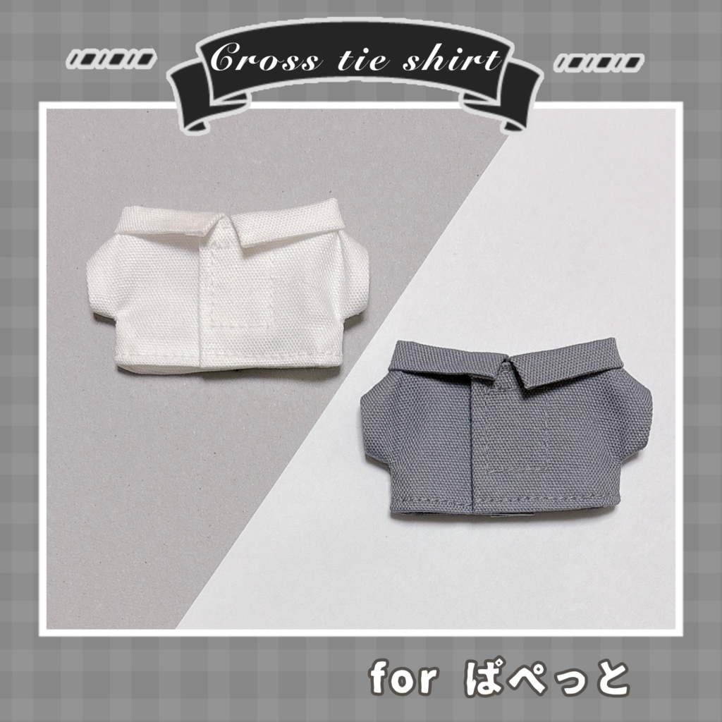 クロス✝️ネクタイシャツ(ぱぺっとサイズ)