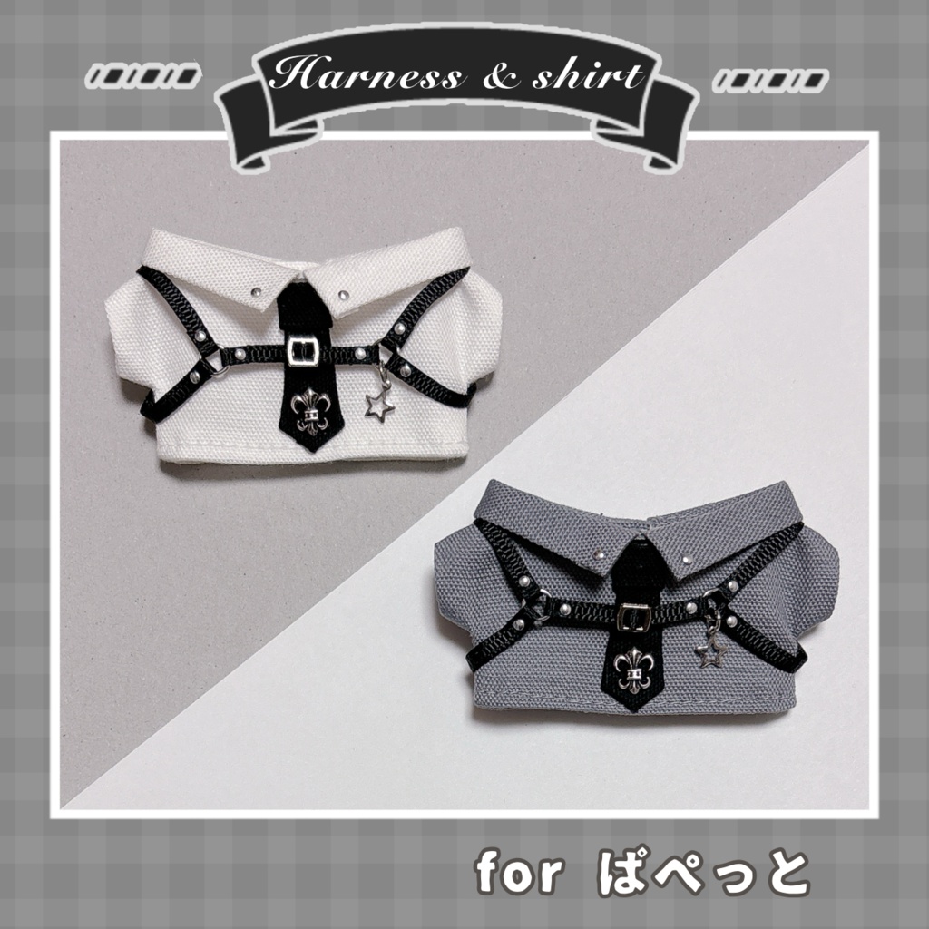 ハーネス&ネクタイシャツ(ぱぺっとサイズ)