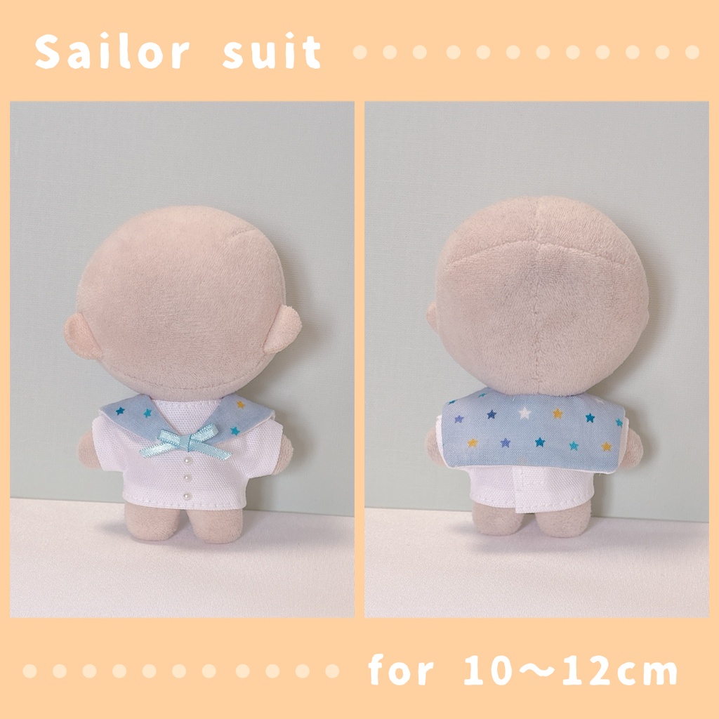セーラー服(10〜12cmぬいぐるみサイズ)