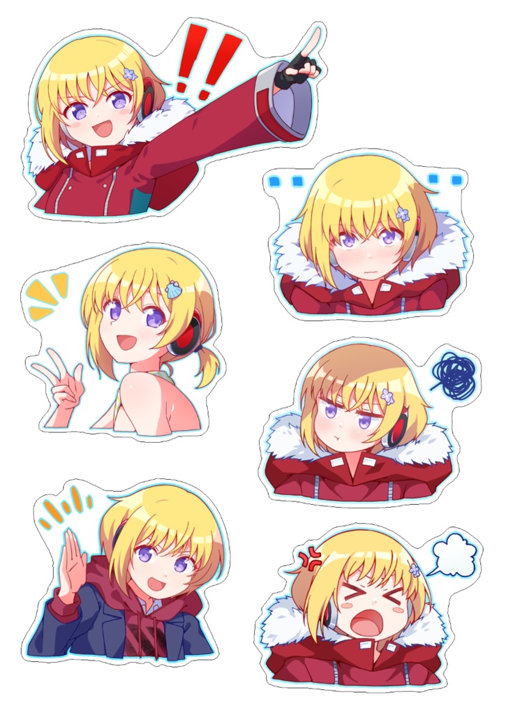 貼るちゃん(白鳥ハルちゃんシール)