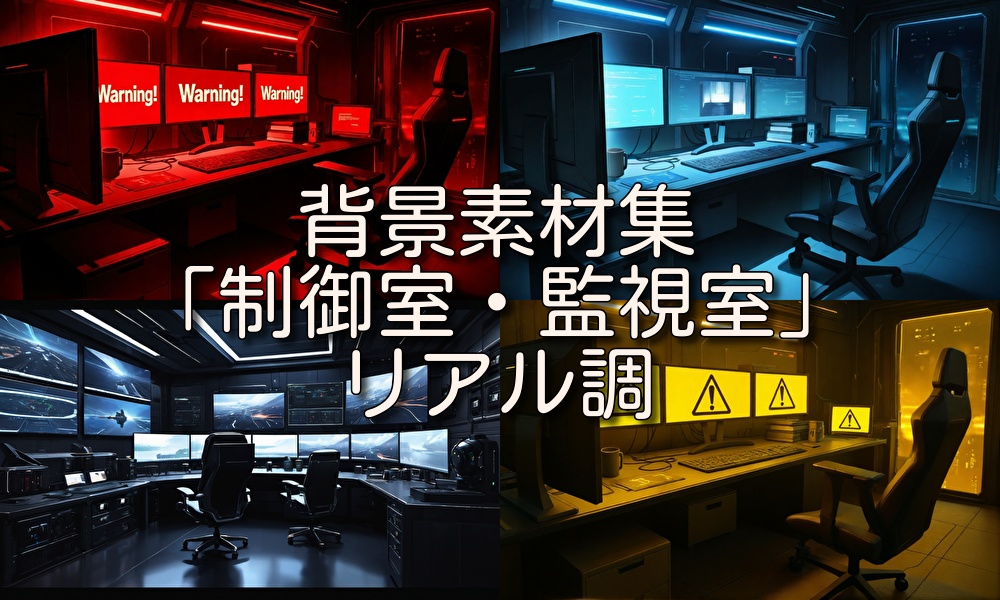 背景素材集「制御室・監視室」リアル調