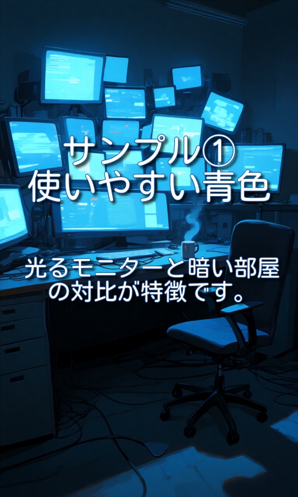 背景画像素材「制御室・監視室」リアル調