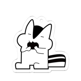 アクリルキーホルダー-あらぶりのりす/Little little