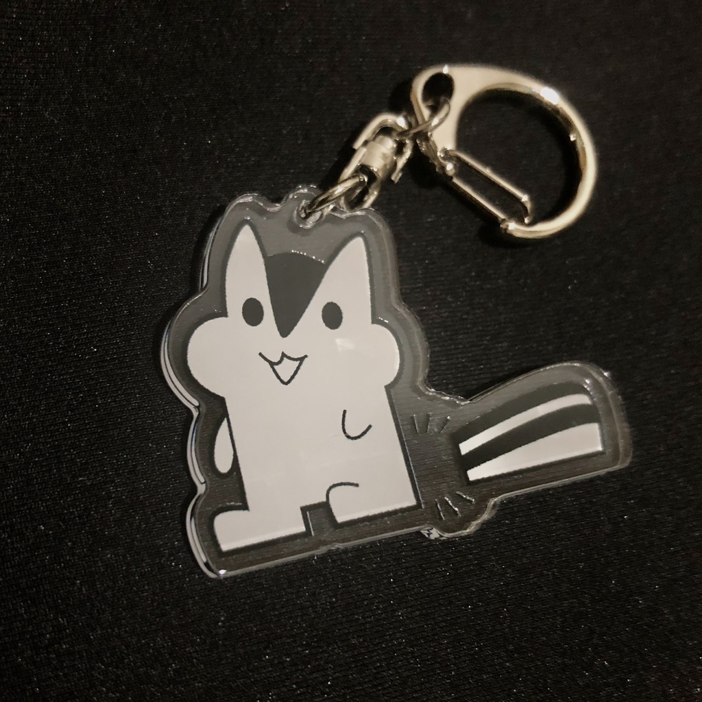 アクリルキーホルダー-あらぶりのりす/Little little