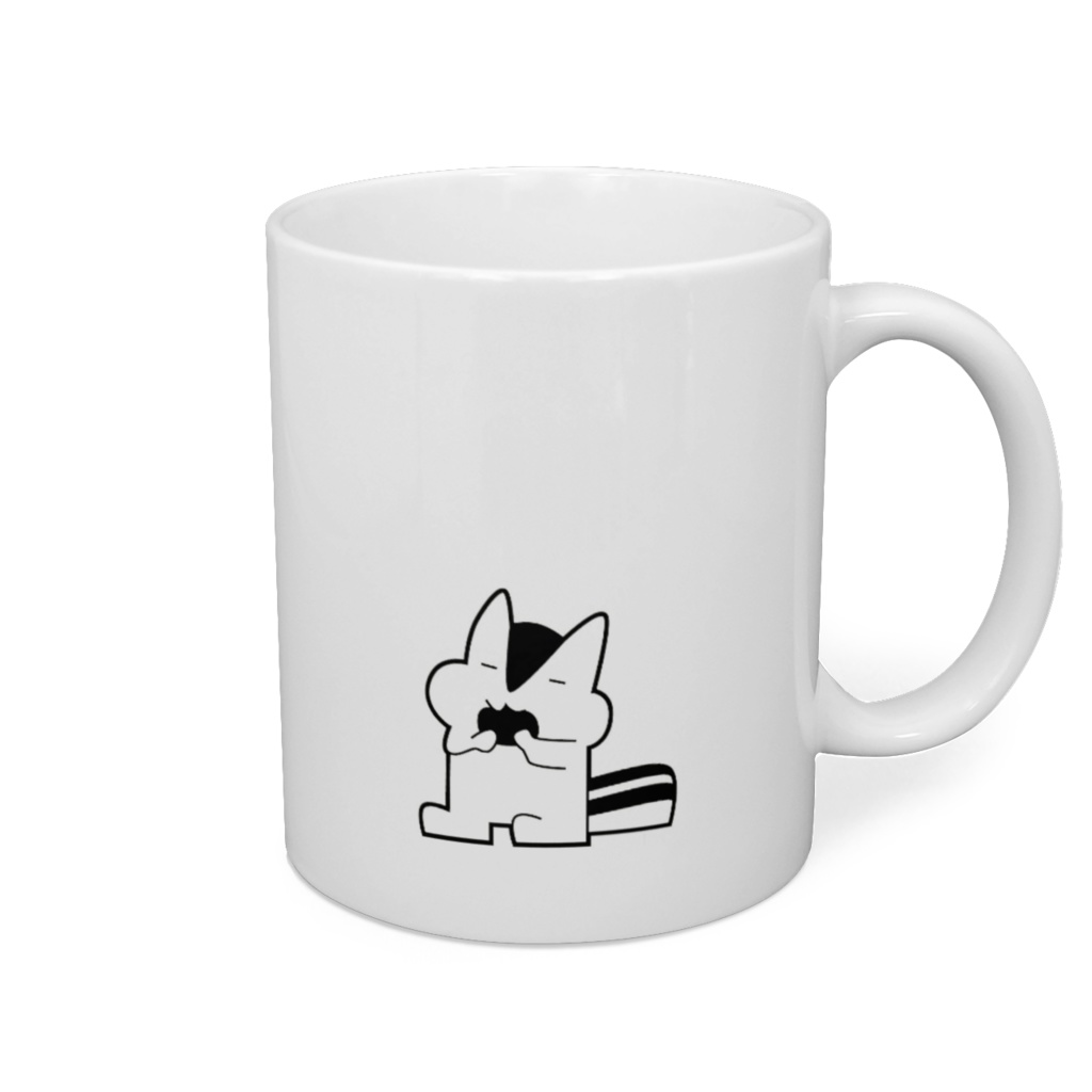 マグカップ-あらぶりのりす/Little little