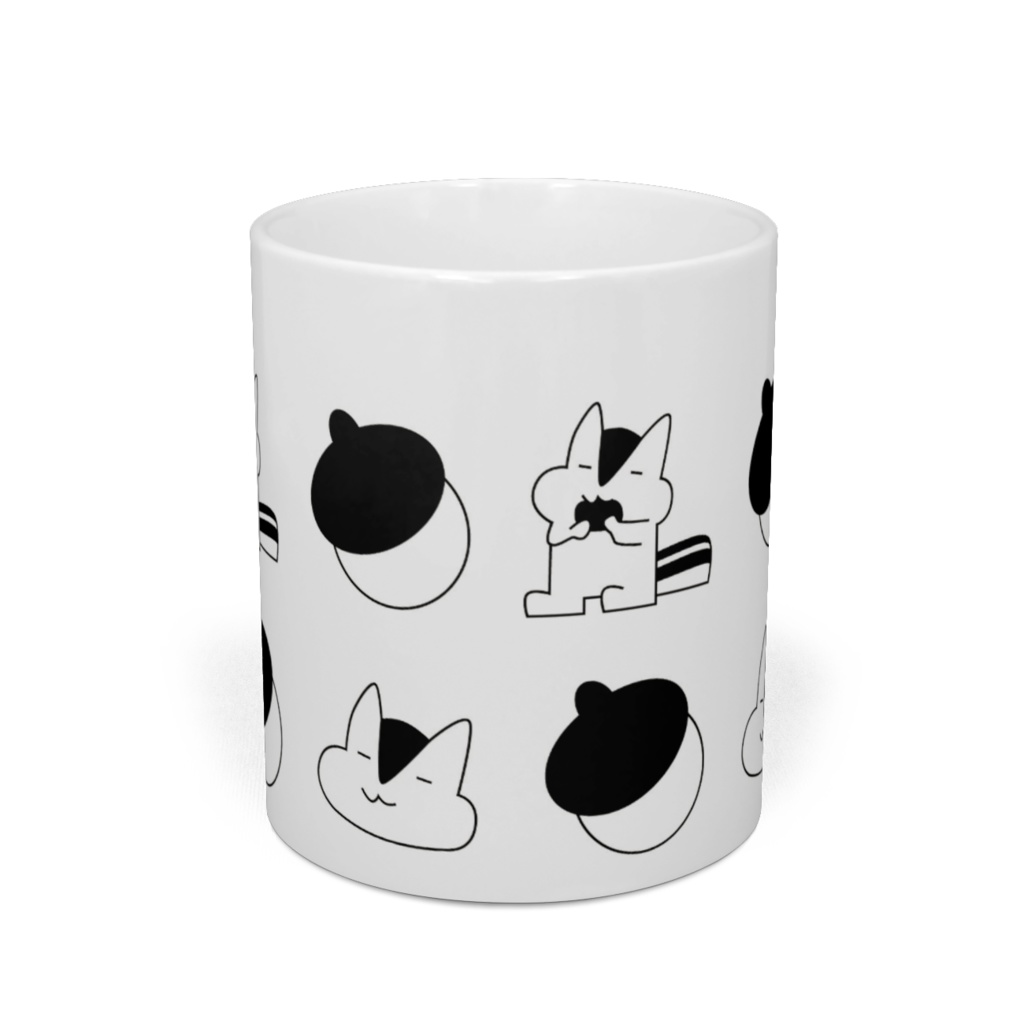 マグカップ-あらぶりのりす/Little little