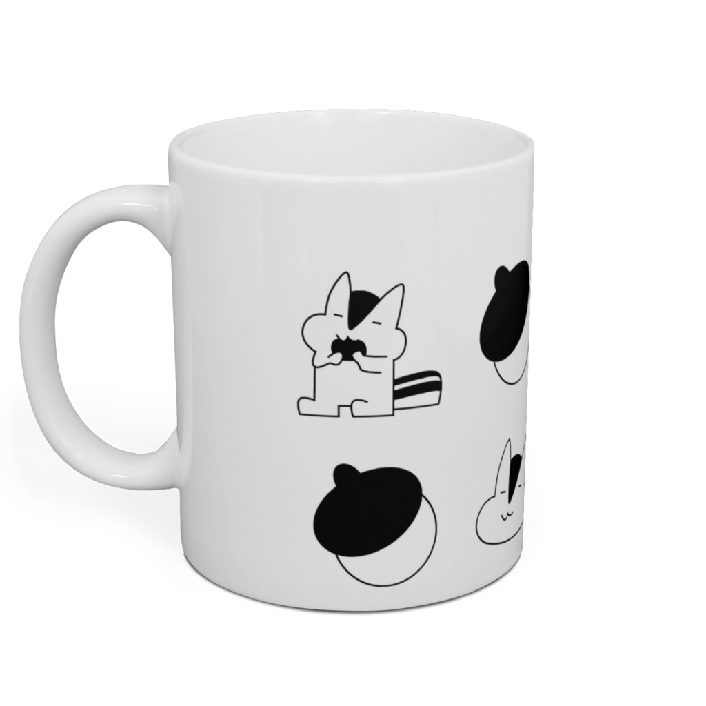 マグカップ-あらぶりのりす/Little little