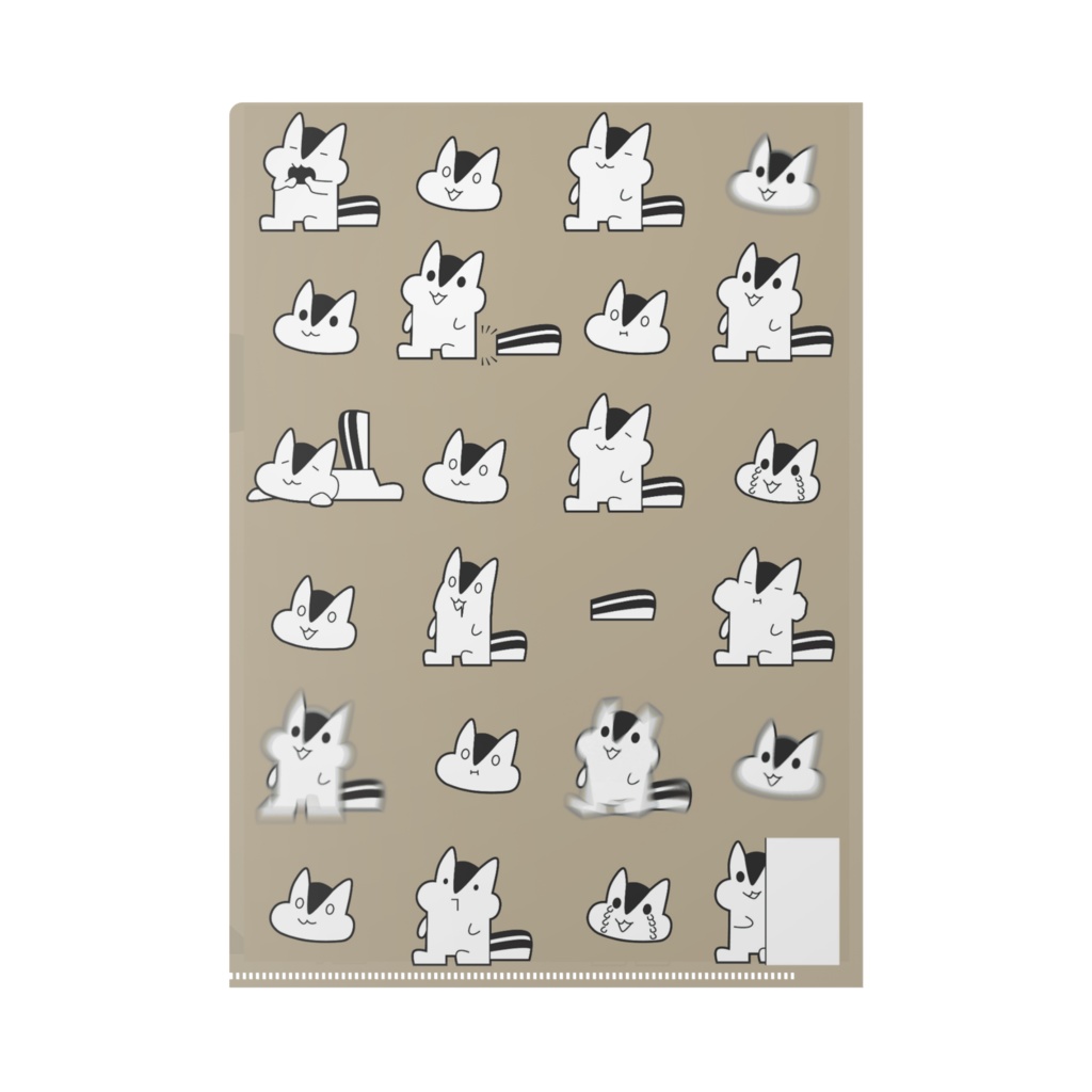 クリアファイル-あらぶりのりす/Little little