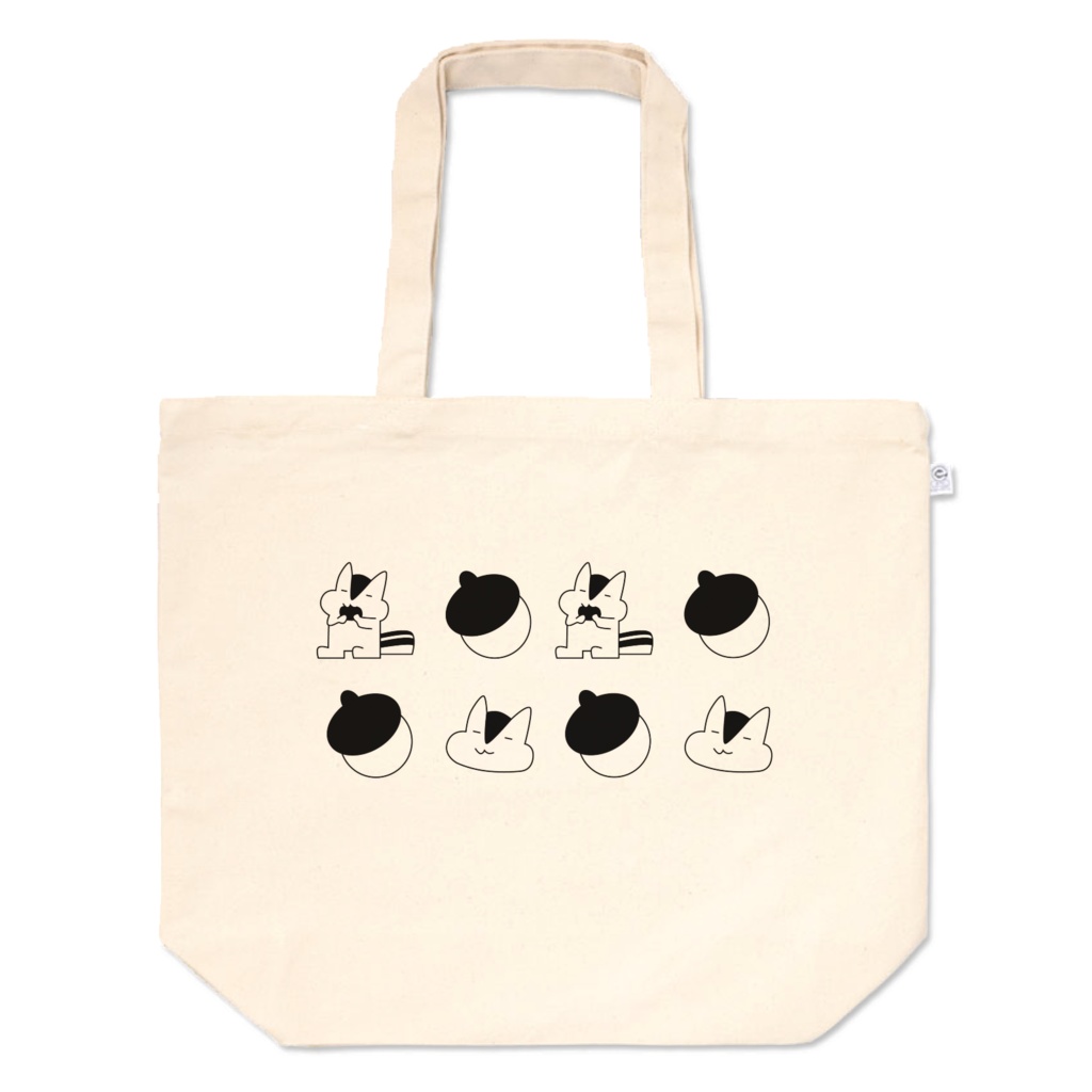 トートバッグ-あらぶりのりす/Little little