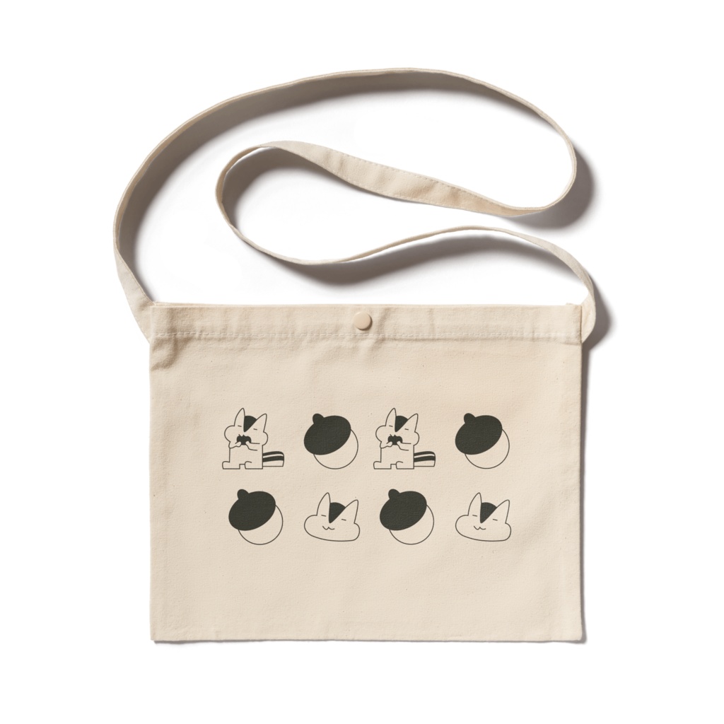 サコッシュ-あらぶりのりす/Little little