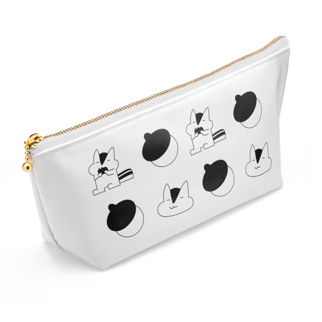 ポーチ-あらぶりのりす/Little little