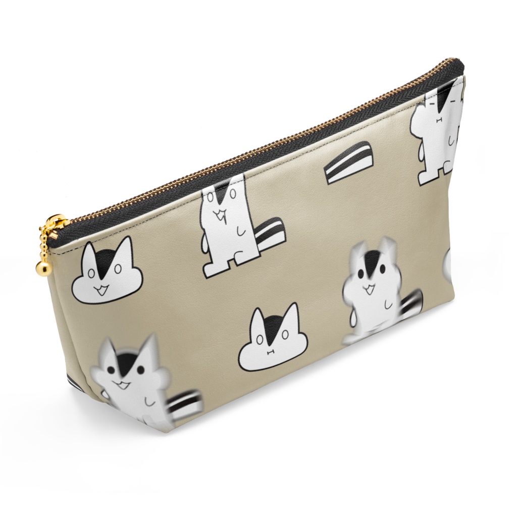 ポーチ-あらぶりのりす/Little little