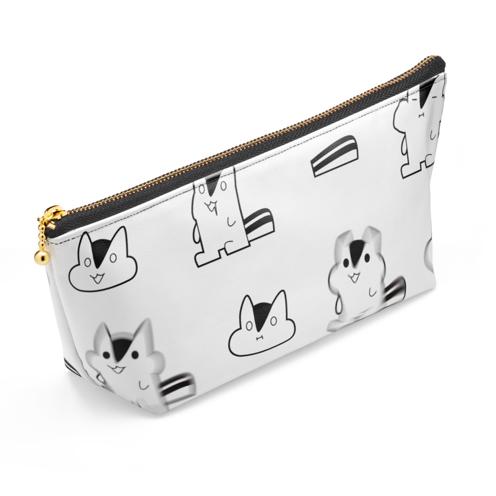 ポーチ-あらぶりのりす/Little little