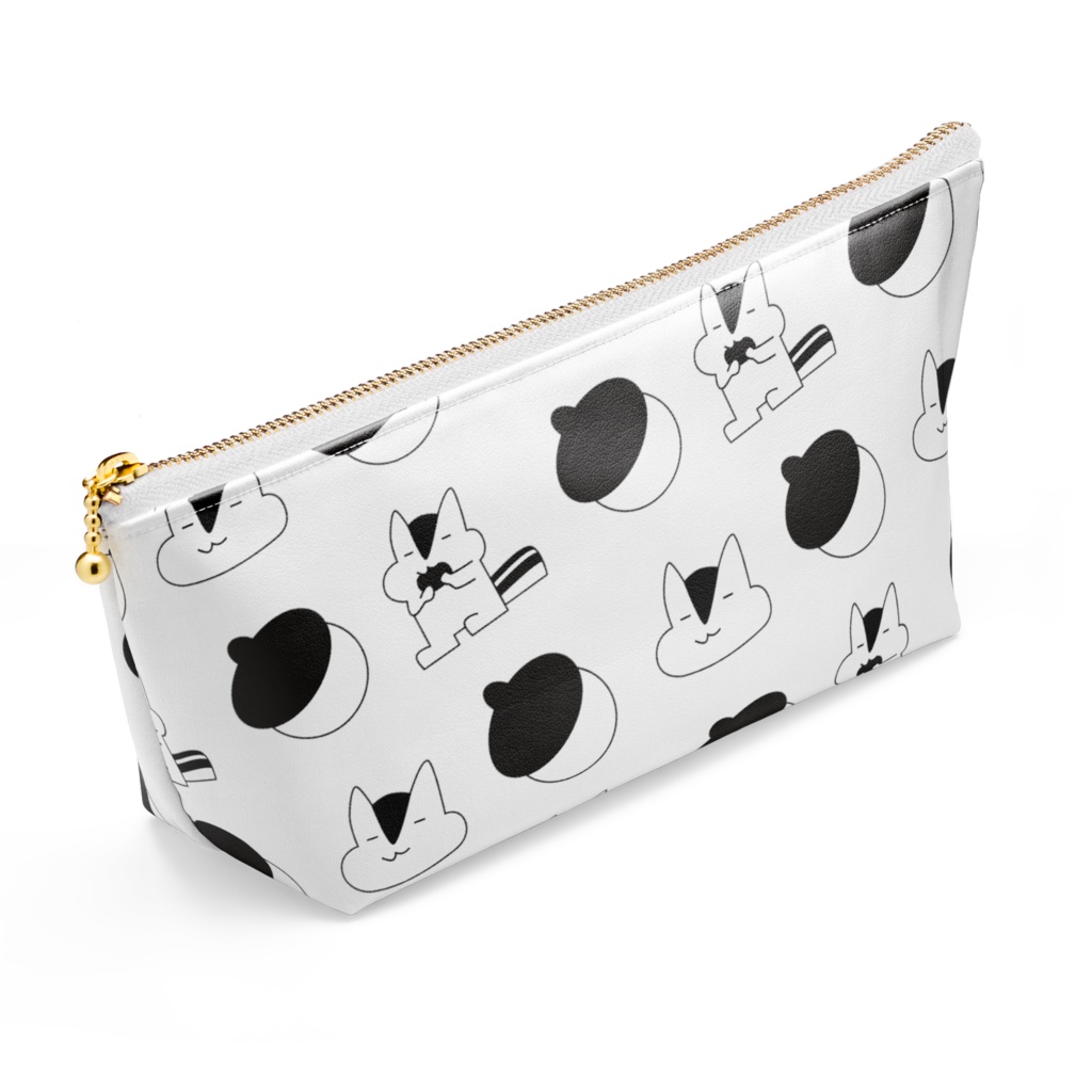 ポーチ-あらぶりのりす/Little little