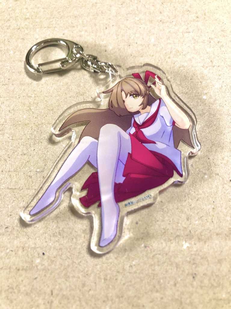 アクリルキーホルダー-飴栗鼠ショコラ