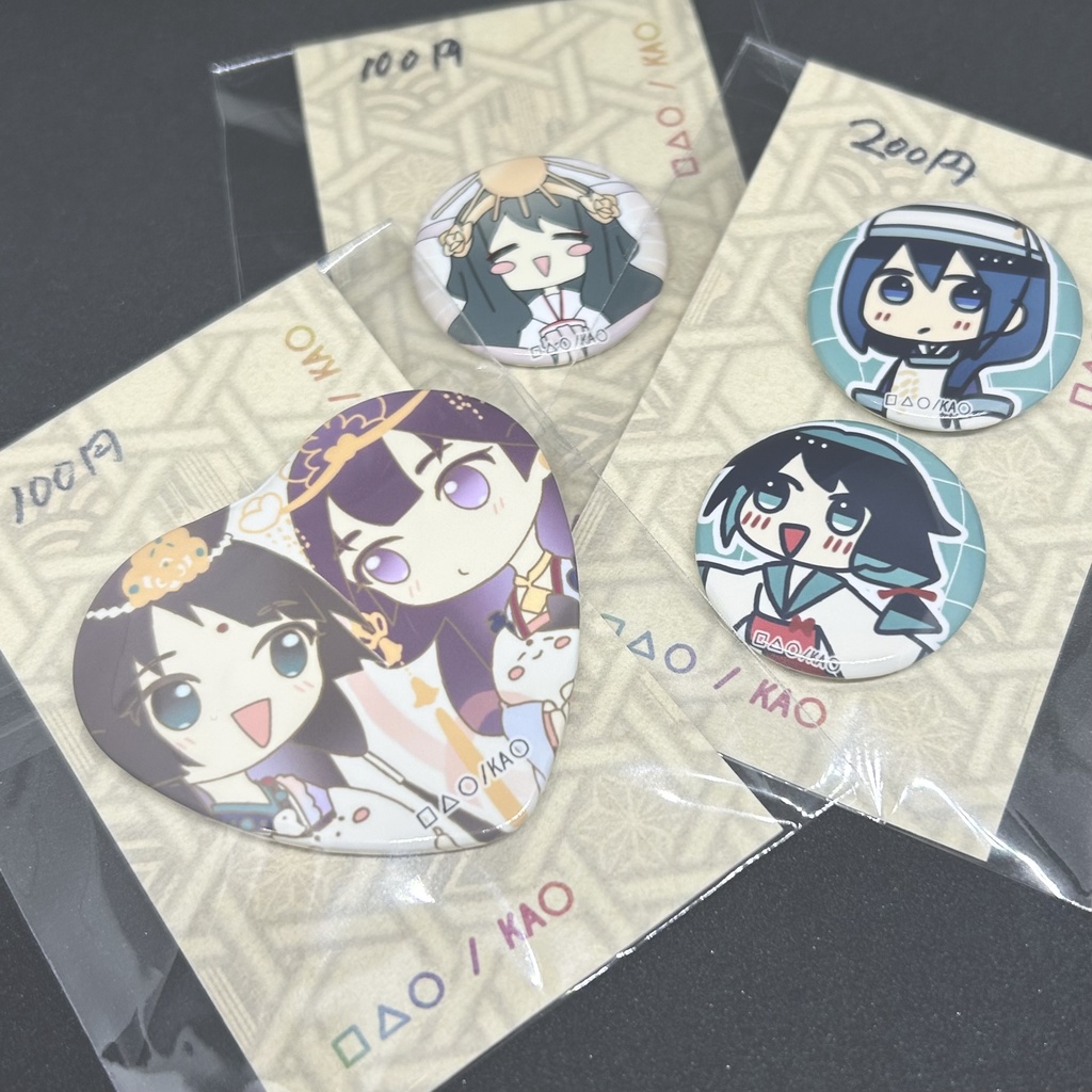 缶バッジ/□△○