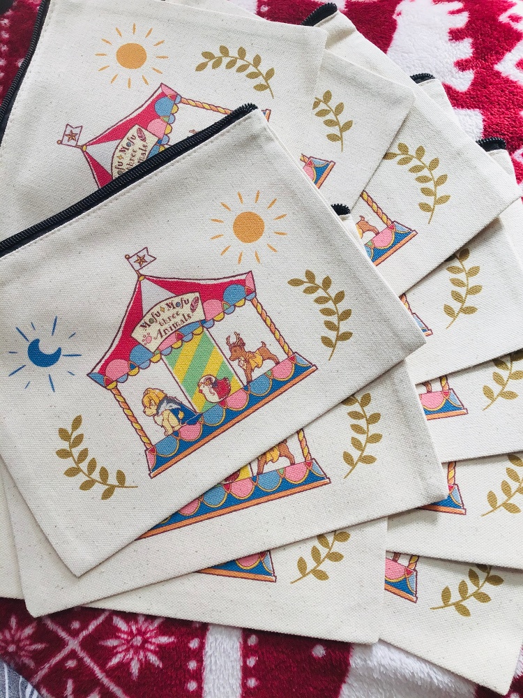 【受注生産】三級長カルーセルキャンバスポーチ【期間12/20~12/27】