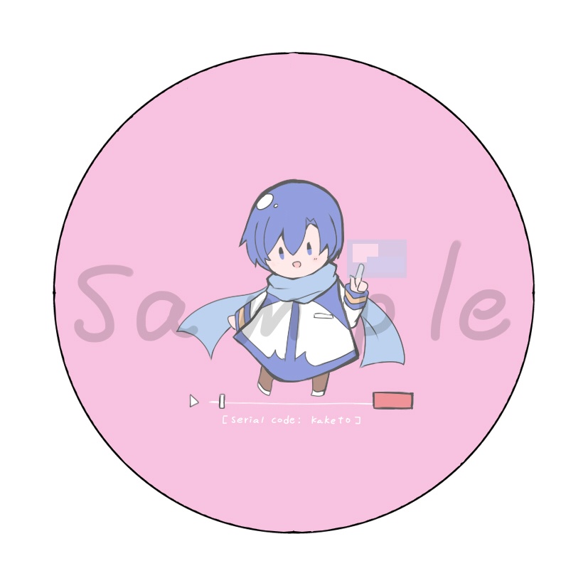 【アウトレットセール！】KAITO [serial_code_kaketo] 缶バッジ