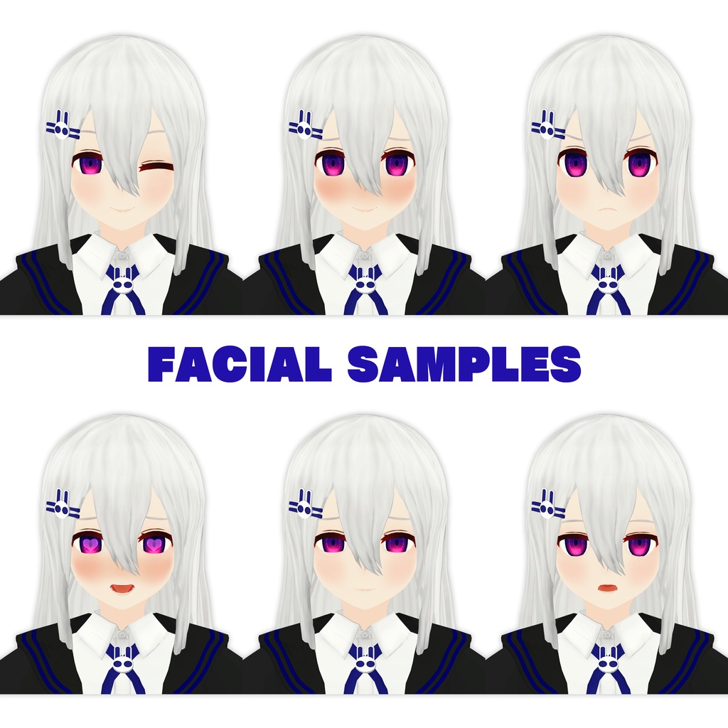 オリジナル3Dモデル「孤兎月つくも&孤兎月ゆの」