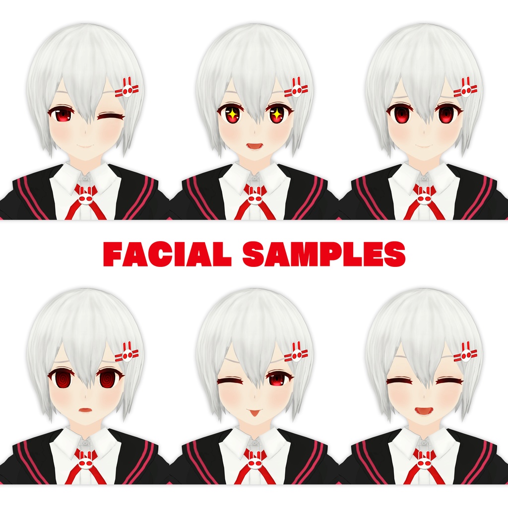 オリジナル3Dモデル「孤兎月つくも&孤兎月ゆの」