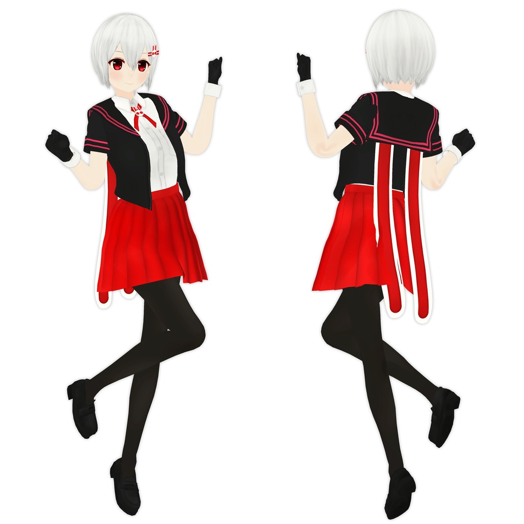 オリジナル3Dモデル「孤兎月つくも&孤兎月ゆの」