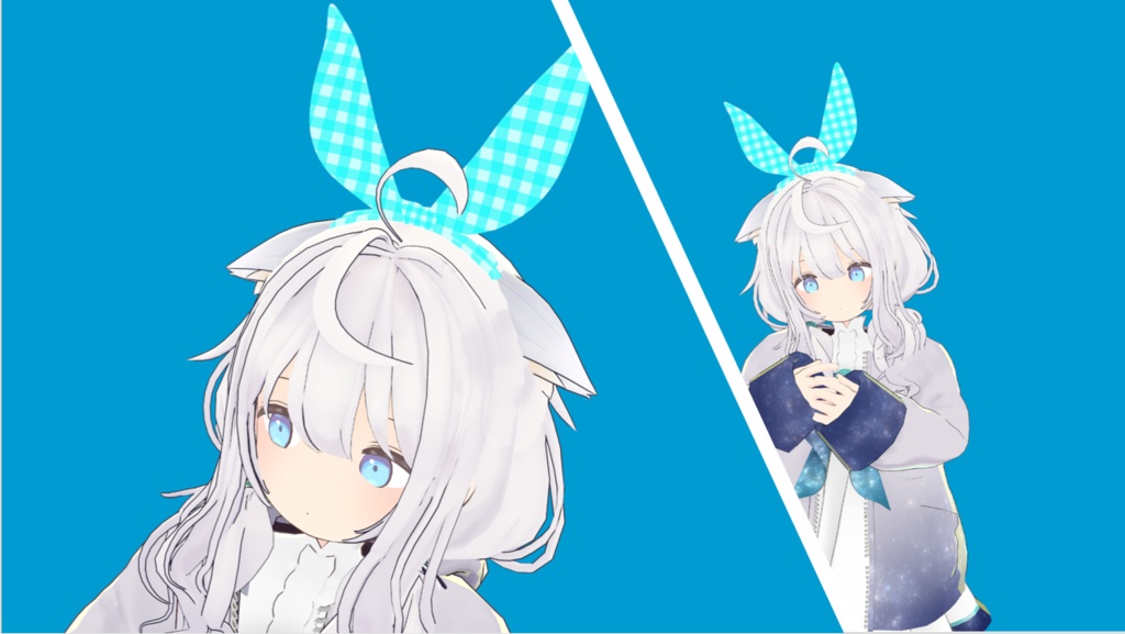 リボンのカチューシャ 【ダイナミックボーン設定済み】