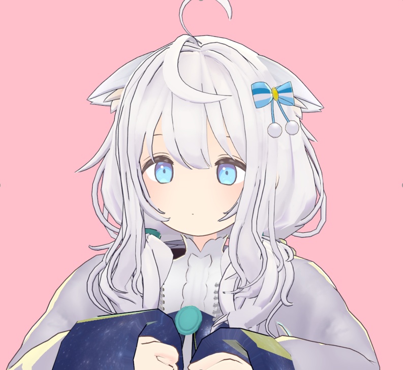 リボンの髪飾り 【ダイナミックボーン設定済み】