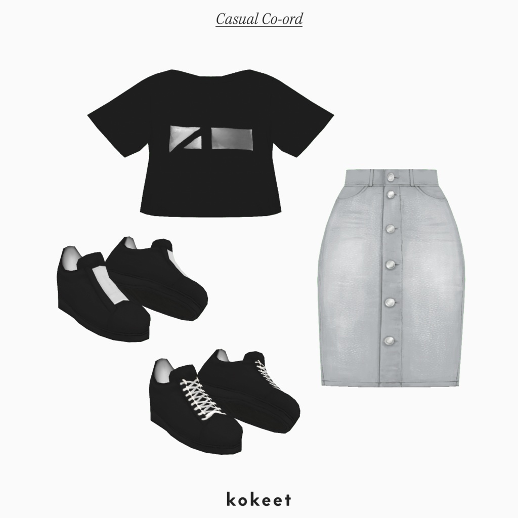 無料 | Casual Co-ord #VRoid #kokeet