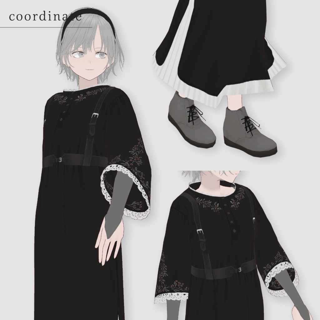 Louhi Dress #VRoid #kokeet