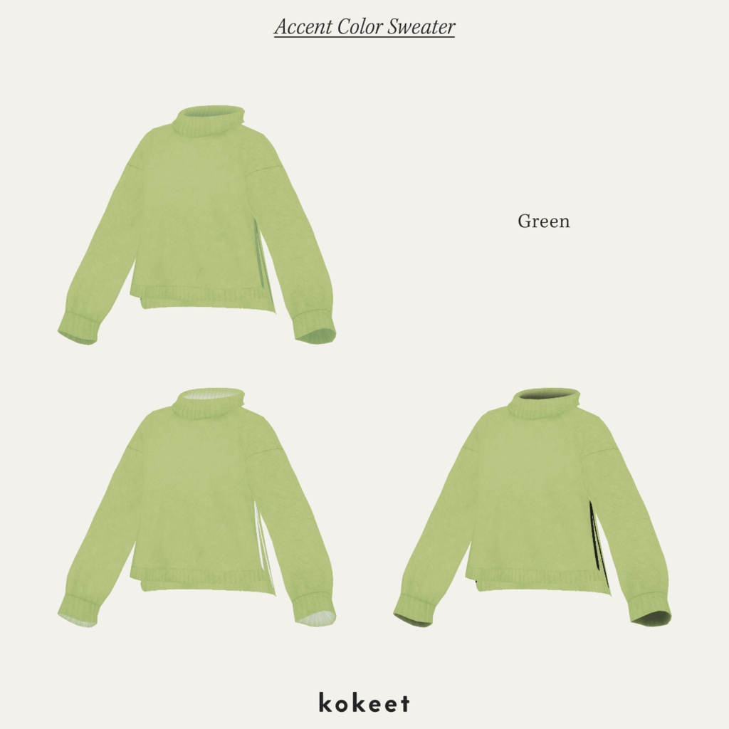 Accent Color Sweater #VRoid #kokeet