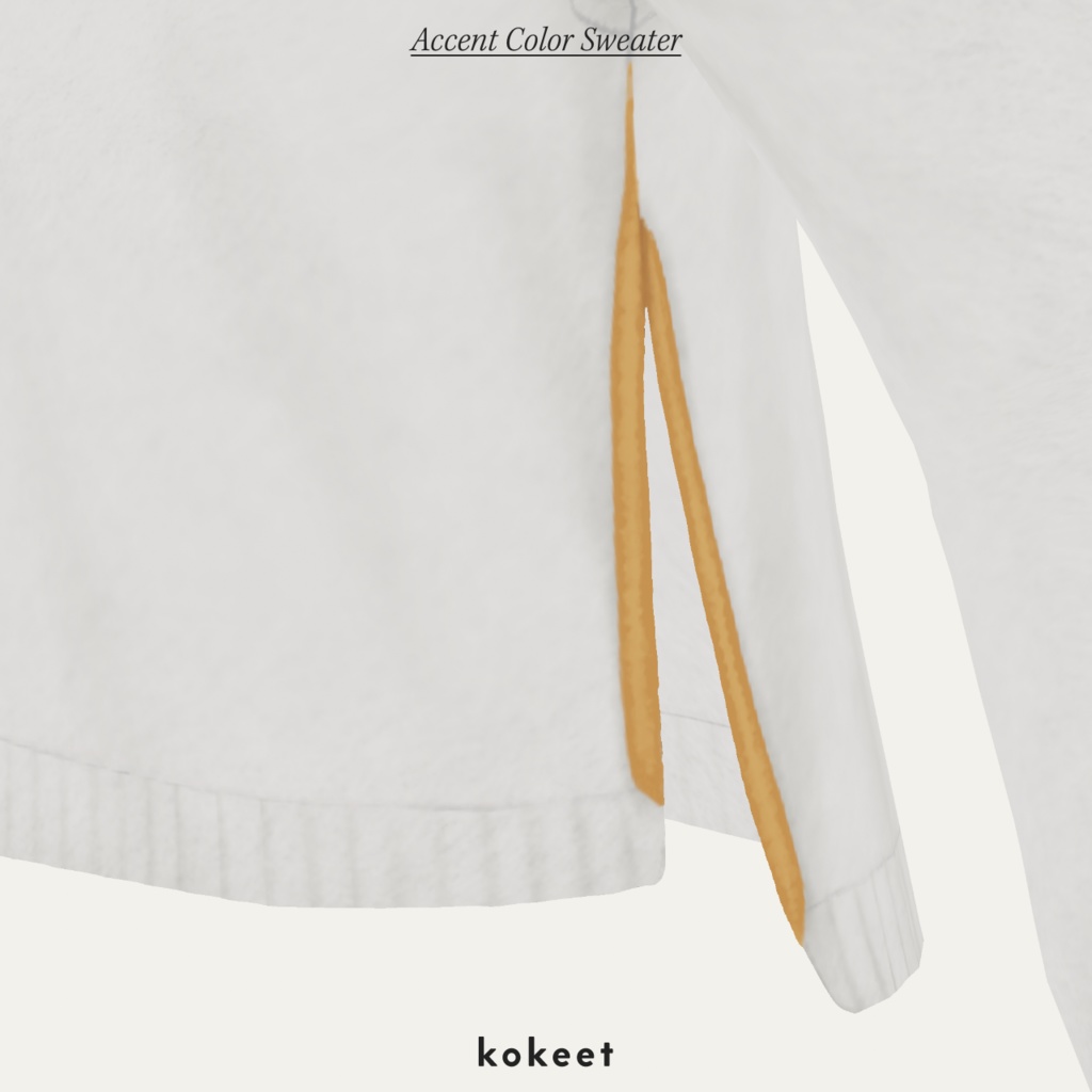 Accent Color Sweater #VRoid #kokeet