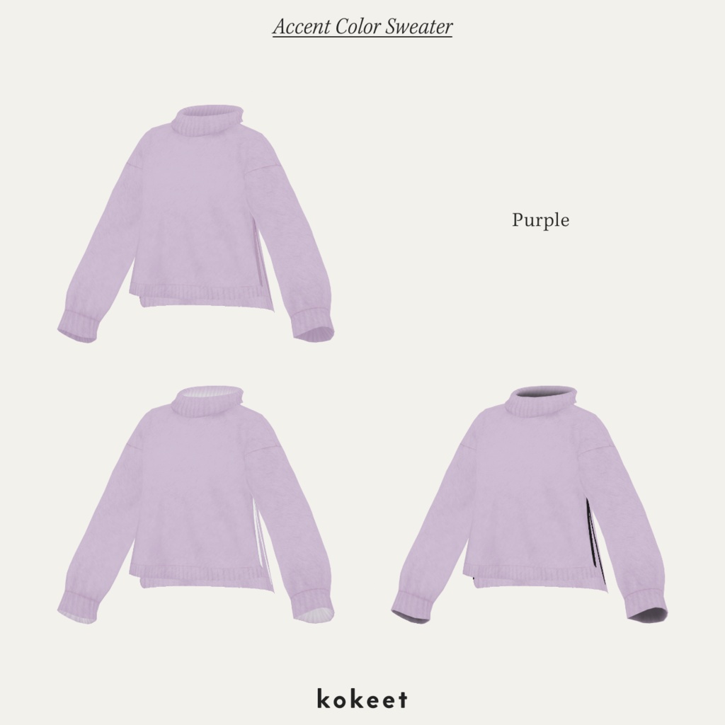 Accent Color Sweater #VRoid #kokeet