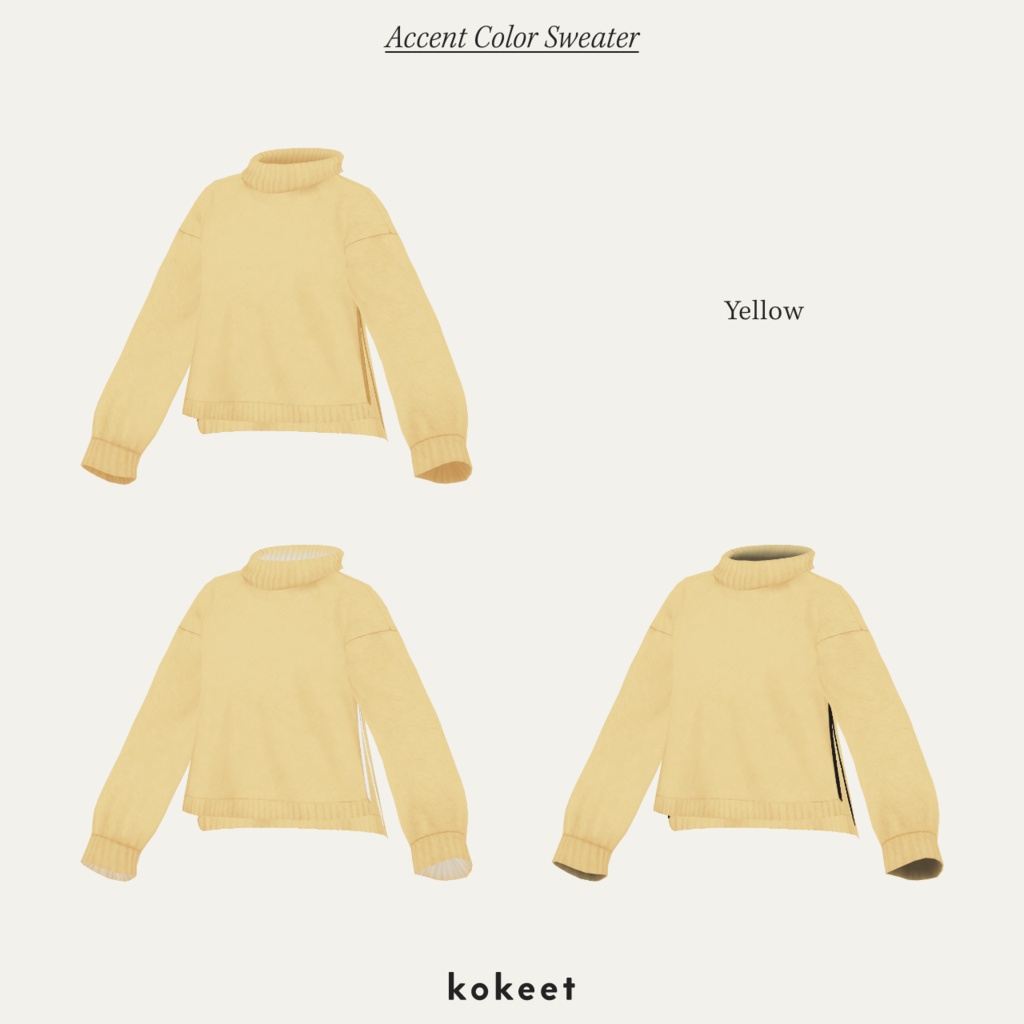 Accent Color Sweater #VRoid #kokeet