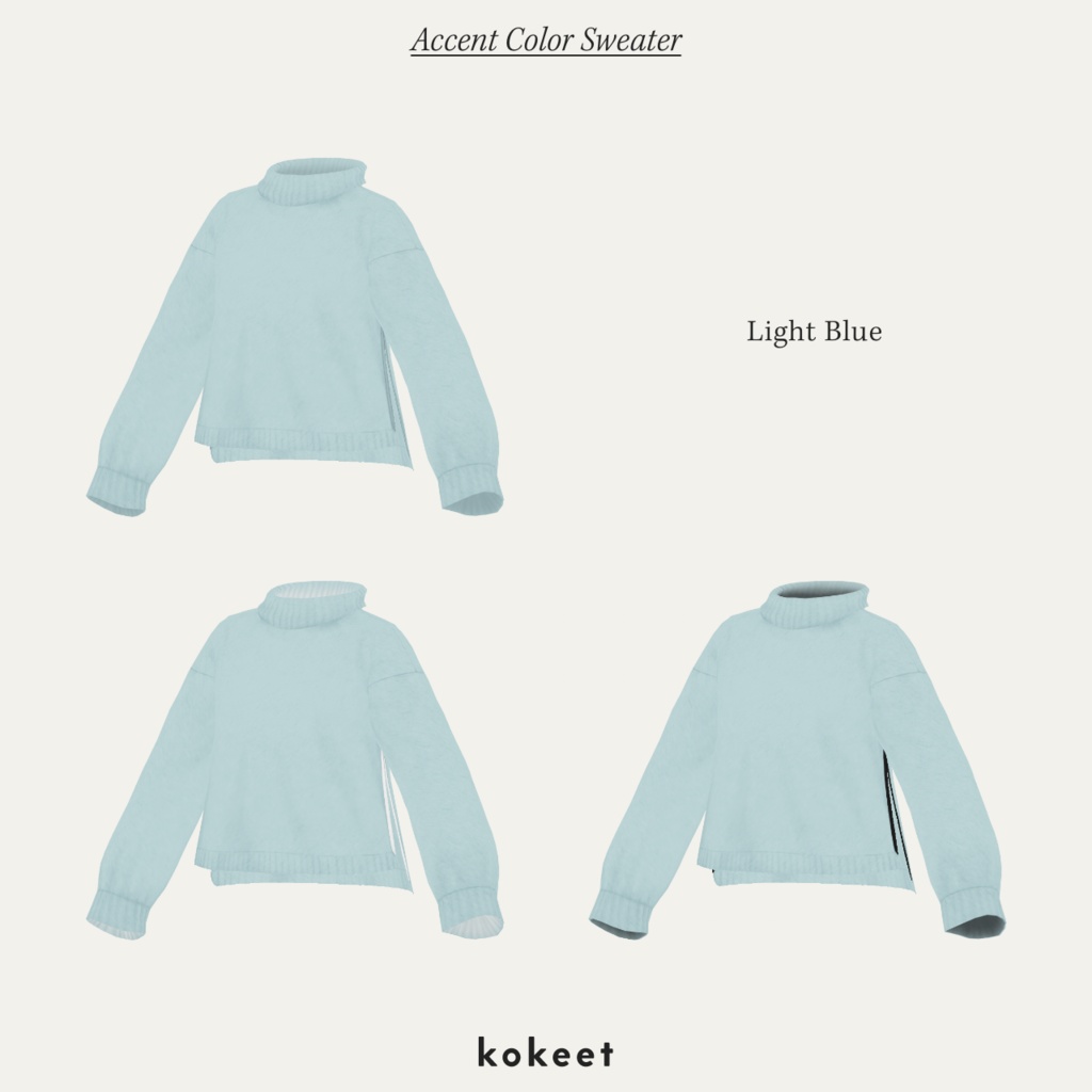 Accent Color Sweater #VRoid #kokeet