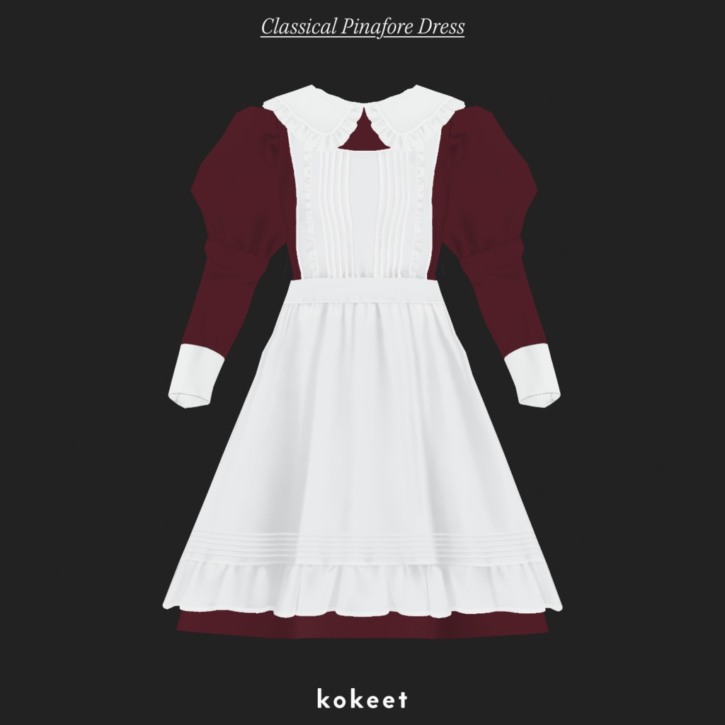 Classical Pinafore Dress クラシカルピナフォアドレス #VRoid