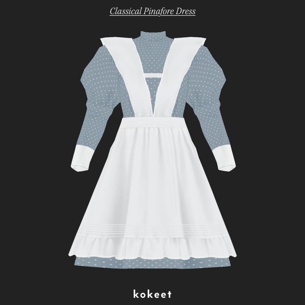 Classical Pinafore Dress クラシカルピナフォアドレス #VRoid