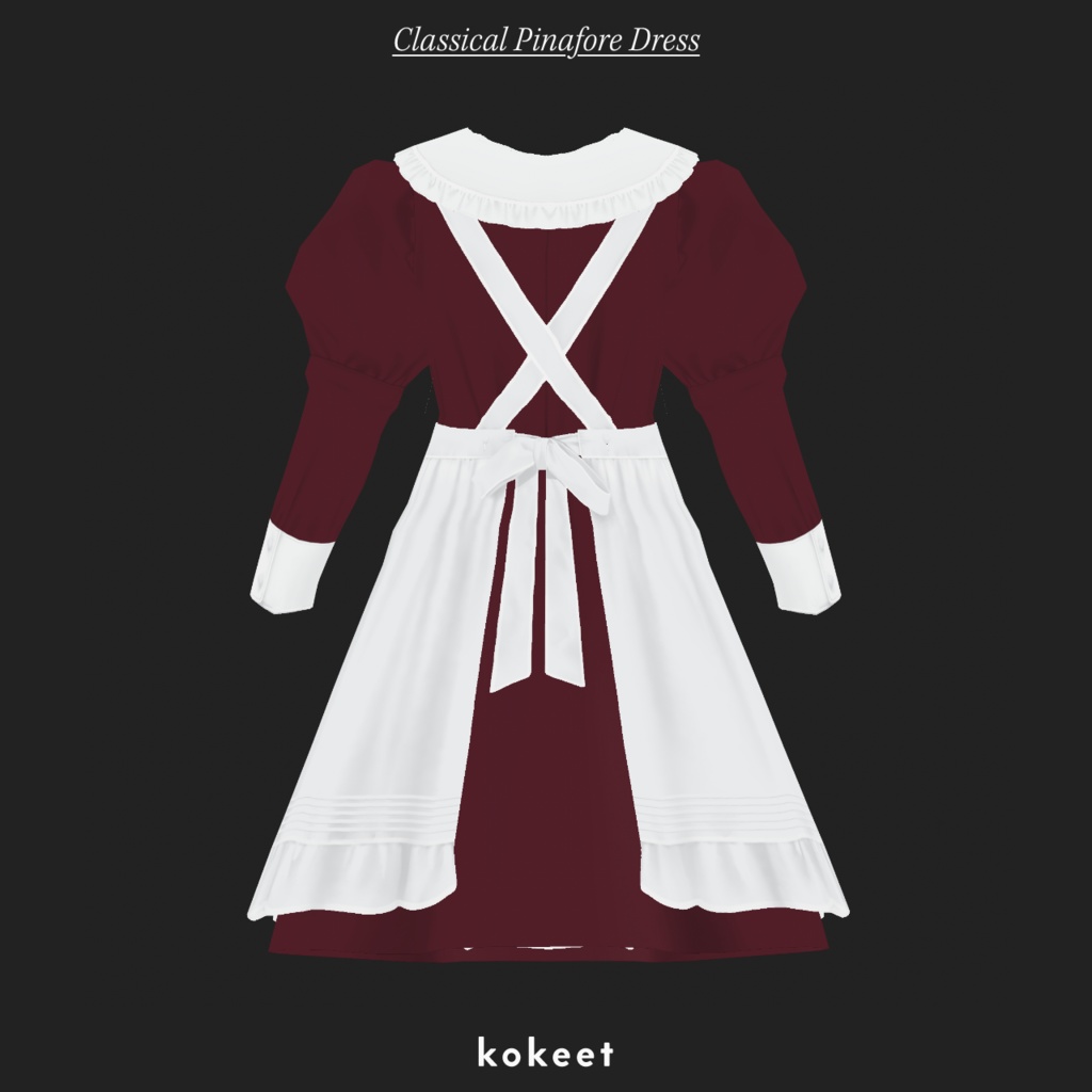 Classical Pinafore Dress クラシカルピナフォアドレス #VRoid