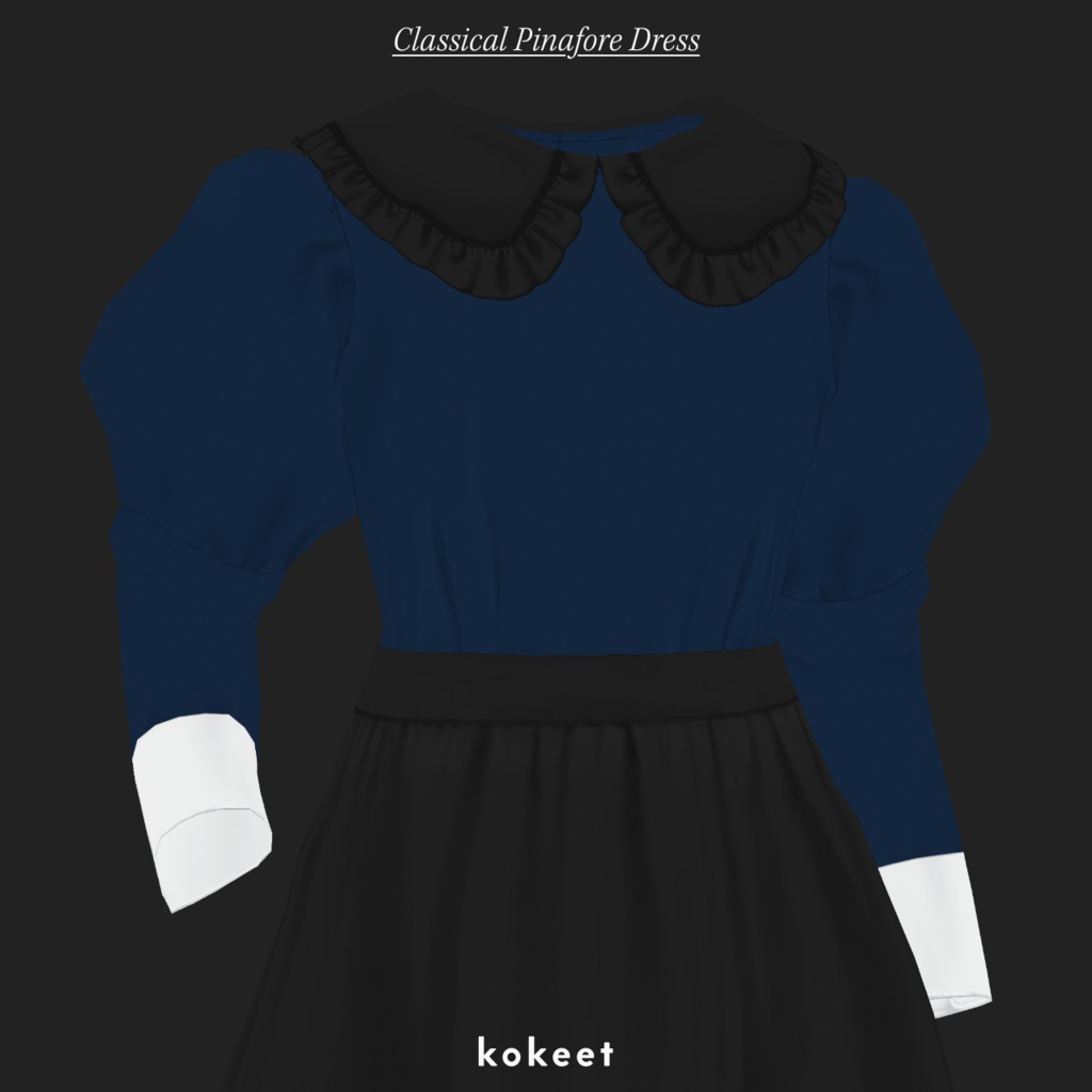 Classical Pinafore Dress クラシカルピナフォアドレス #VRoid