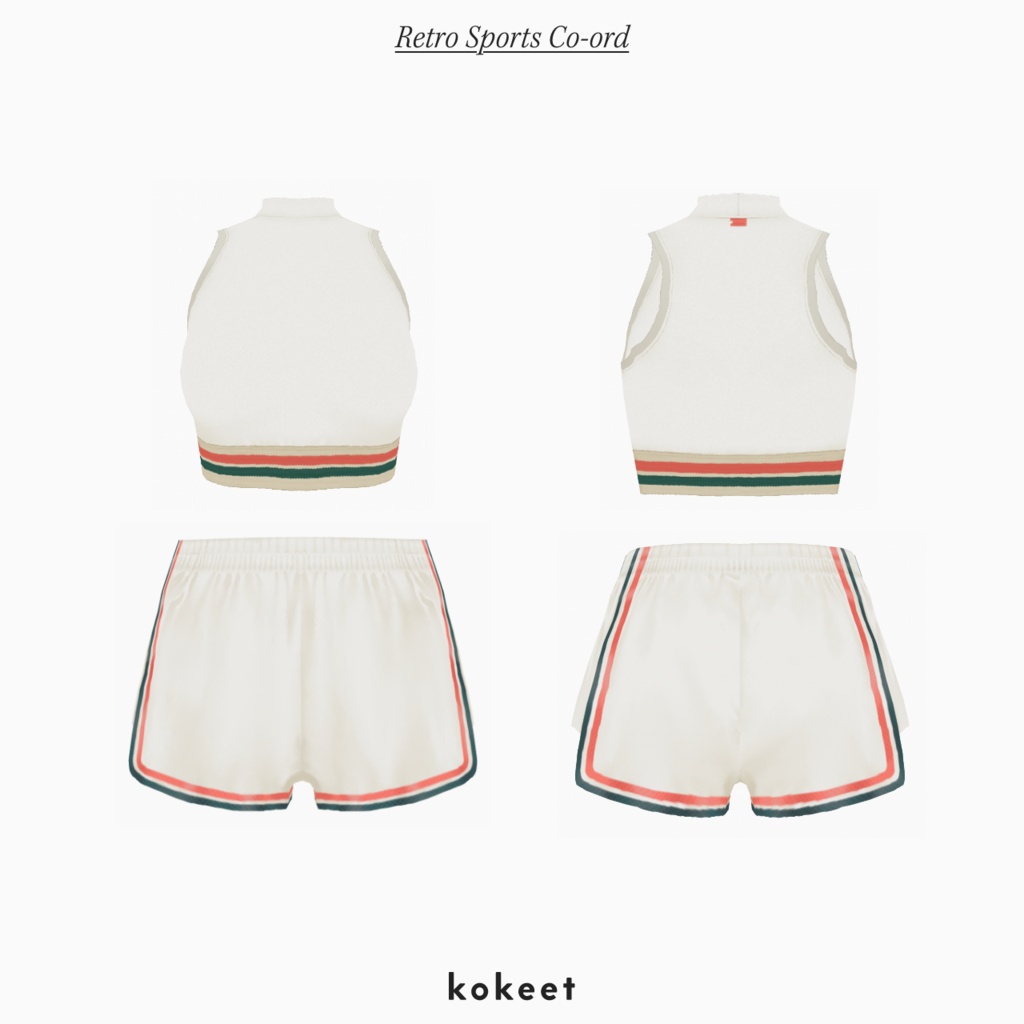 Retro Sports Co-ord #VRoid #kokeet
