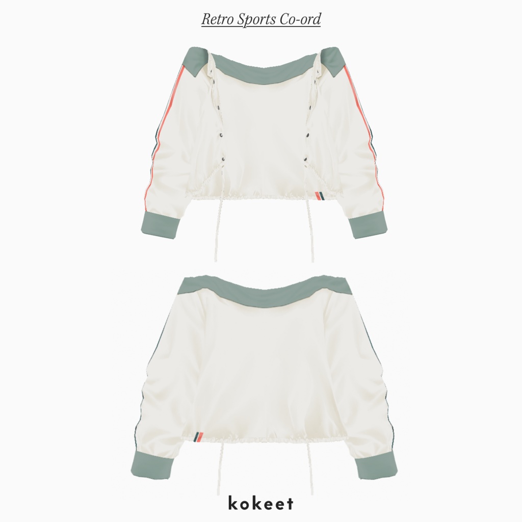 Retro Sports Co-ord #VRoid #kokeet