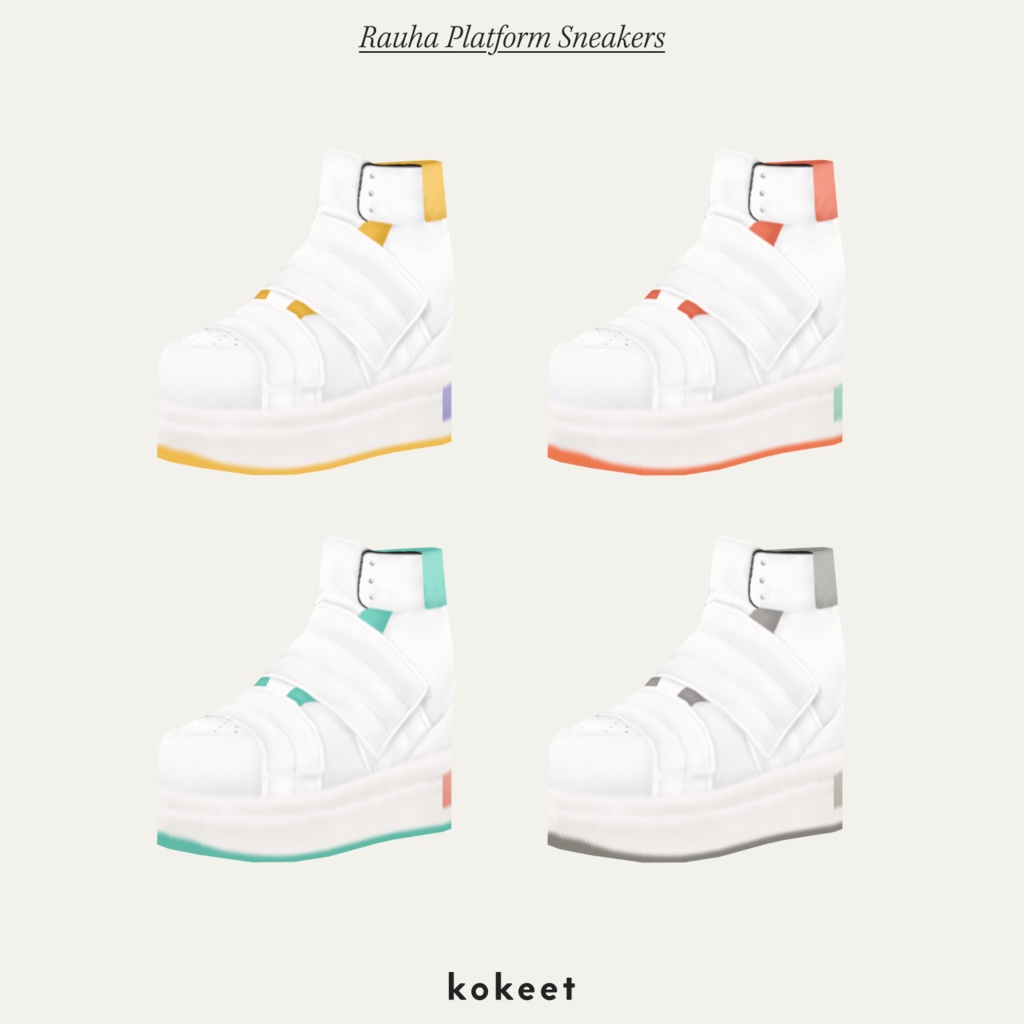 Rauha Platform Sneakers #VRoid