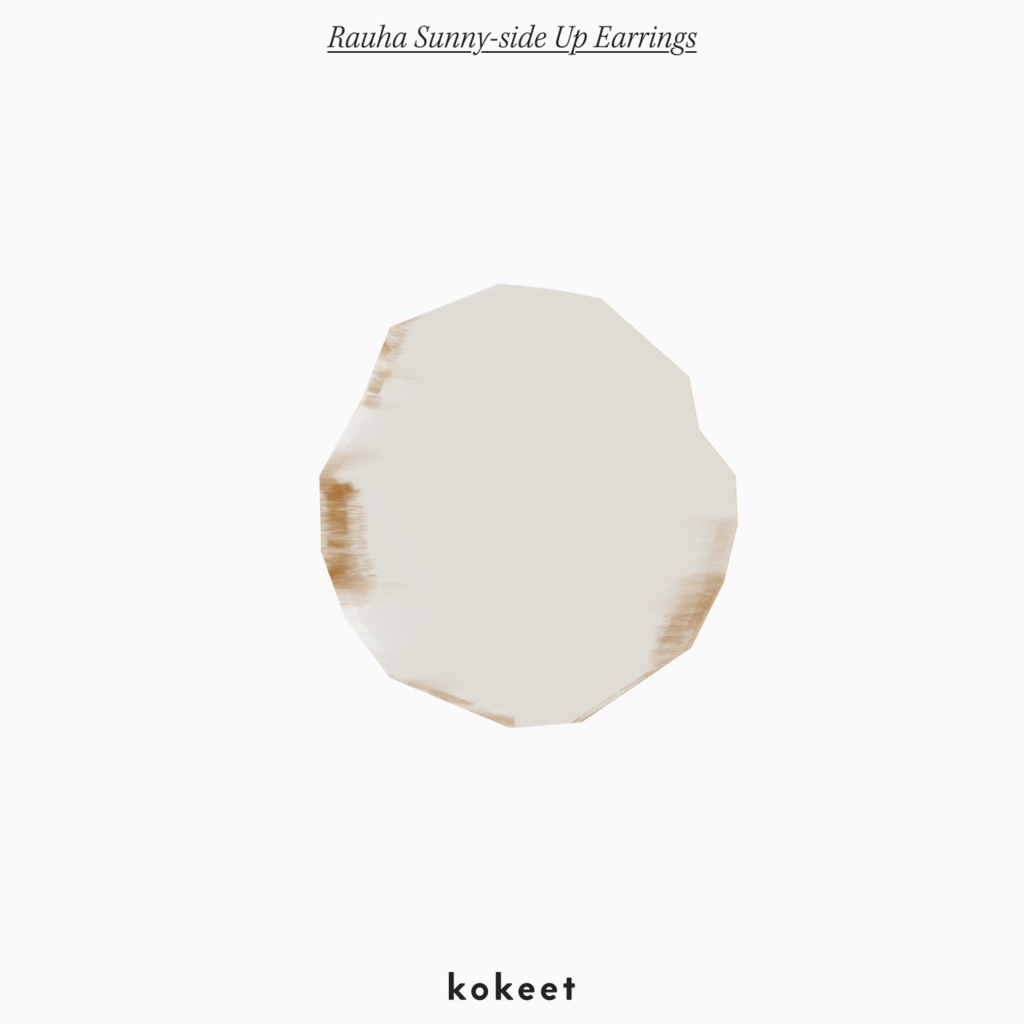 Rauha Sunny-side Up Earrings #VRoid